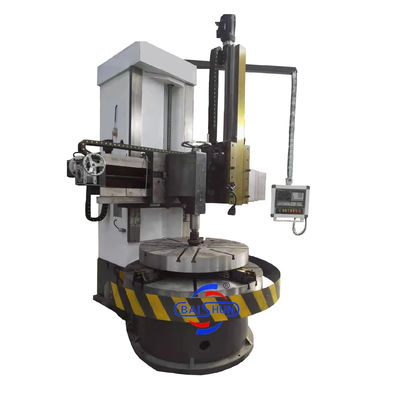 Manual Turret Vertikal Mesin bubut CNC Controller Daya Pusat Turning Vertikal Torno
