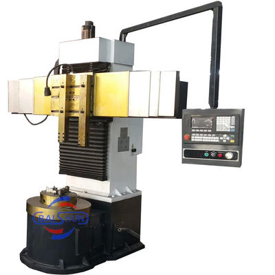Cnc Vertikal Borer Milling Mesin Lathe Metal Turret Heavy Duty Keakuratan tinggi