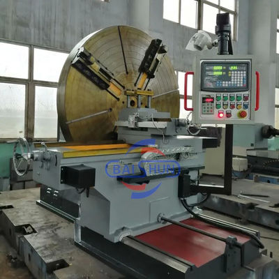 Mesin Lathe CNC Horisontal Mudah Operasi Menghadap Lathe Untuk Cetakan Ban