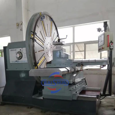 Tinggi Precision Metal Turning Lathe Wajah Horizontal Lathe Untuk Flange