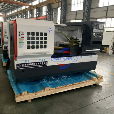 Cnc Wheel Lathe Machine Heavy Duty Otomatis Torno Flat Bed