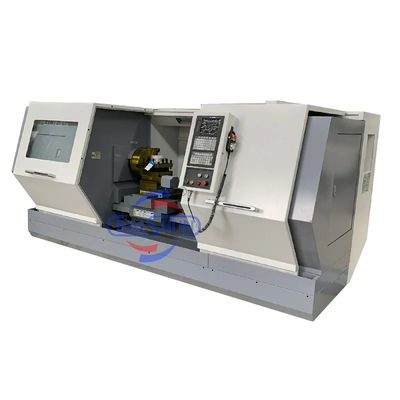 Otomatis Flat Bed CNC Mesin Lathe Metal Cnc Mesin Membuat