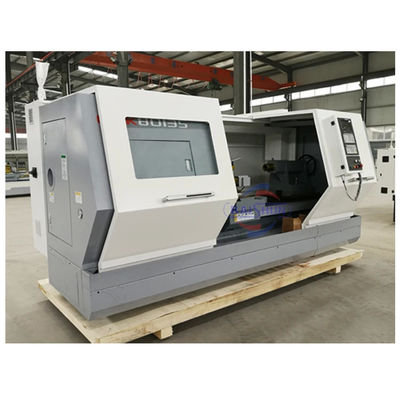 CK6180/3000 Mesin Putar CNC Lathe Pengolahan Logam Horizontal Tempat Tidur Datar