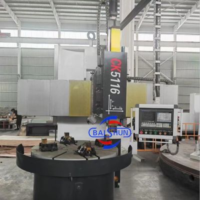Mesin penggilingan logam otomatis CK5116 CNC Single Column Vertical Lathe Torno