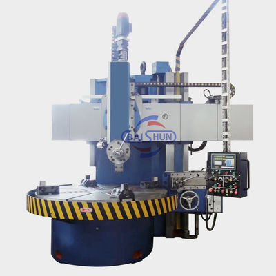 Turret vertikal kolom tunggal konvensional Lathe Liner Kekakuan Tinggi