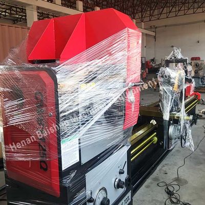 Heavy Duty Besar Mesin Penggilingan Lathe Logam Combo CNC Flat Bed Lathe Machine