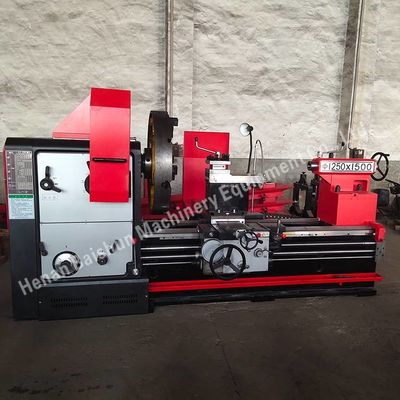 Precision Manual Universal Lathe Machine Untuk Metal Heavy Turning