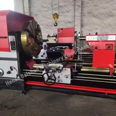 Horizontal Gap Bed Lathe Mesin 130mm Spindle Bor Hobby Lathe