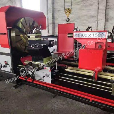Universal Heavy Duty Besar Mesin Lathe Horizontal 1,5 Meter Metal Lathe Fanuc