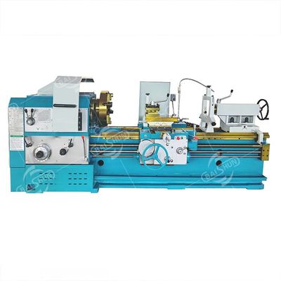 Mesin Bubut Logam Berat Pemotong Logam Kuat Cw6163/Cw6263 Lebar 550Mm Mesin Bubut Manual Ayunan Di Atas Tempat Tidur Diameter 1000Mm