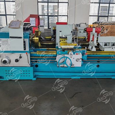 Manual Industrial Lathe Machine Heavy Duty Manual Lathe Untuk Baja Mesin Bubut