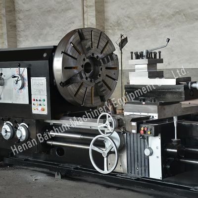 Cw61 Series Otomatis Lathe Horizontal Rotary Bed Hole Lathe Big Hole