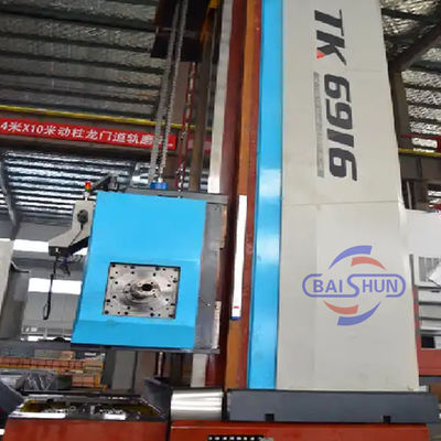 Tinggi Precision Tinggi Metal kaku CNC Boring Dan Milling Mesin Horizontal Putih Dan Biru