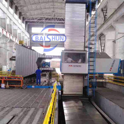 Kekuatan Stroke diperpanjang Cnc Horizontal Boring And Milling Machine Untuk Bagian Besar