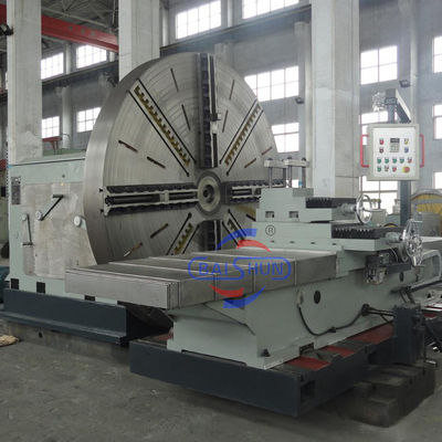 Tipe lantai horisontal muka mesin bubut memutar mesin bubut flange permukaan mesin bubut