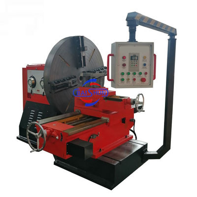 Manual Horizontal Lathe Mudah Operasi Besar Menghadap Lathe Untuk Ban Cetakan
