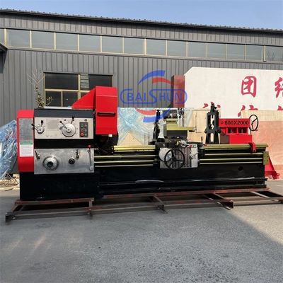 Mesin Lathe Metal Horizontal Swing Presisi Tinggi Mesin Lathe Logam Beban Berat