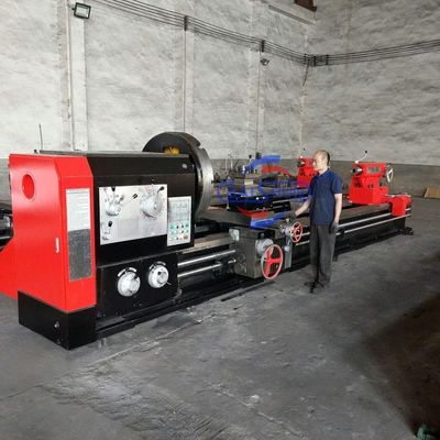 CW62125B Mesin mesin putar manual Torno Precision Metal Turning Lathe