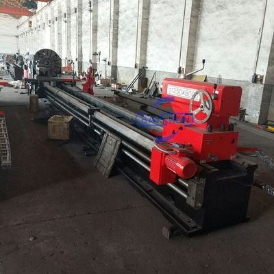 Manual Turret Horizontal Alat mesin bubut Lantai Mesin bubut