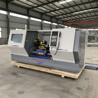 Pengolahan Logam Flat Bed Milling Machine Tinggi Precision Horizontal CNC Lathe