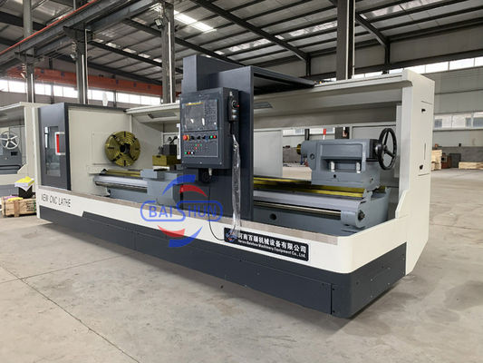 Heavy Duty Flat Bed CNC Lathe Machine 4/6m/min X/Z Rapid Traverse Termasuk