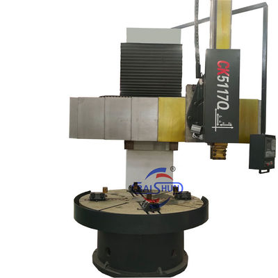 CK5117 Fanuc Vertical Turret Lathe Mesin Alat Mesin Metal Turning