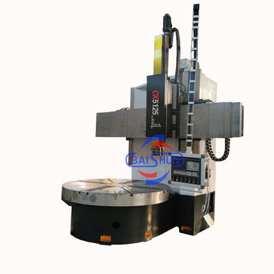 Rotary Turning Cnc Vertical Lathe Machine Tunggal Spindle Metal Lathe