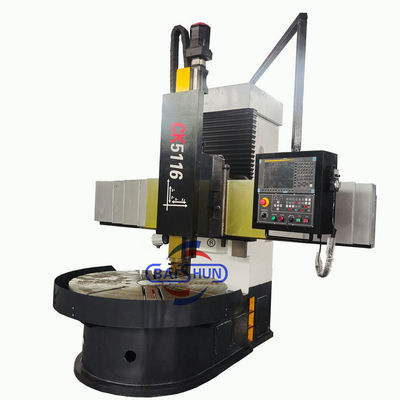 Spindle presisi tinggi tipe vertikal CNC Lathe VTL Metal Cnc Turning Machine