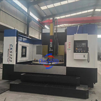 CK5123 Mesin Bubut Vertikal Cnc VTL Menara Pembubutan Vertikal Cnc Kolom Tunggal