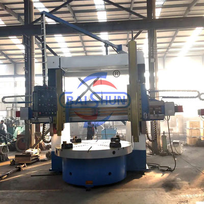 Konvensional Double Column Vertikal Lathe Perjalanan Besar Cnc Meja Rotary Siemens