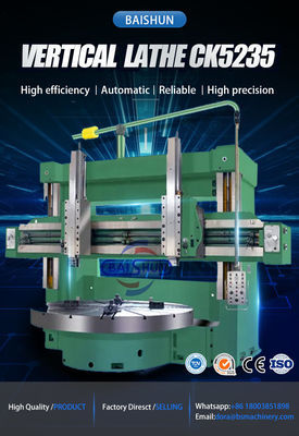 Heavy Duty CNC Vertical Lathe Machine with Large Diameter Turning and Twin Spindle for Wind Power Parts (Mesin bubut vertikal CNC tugas berat dengan diameter besar dan spindle kembar untuk bagian-bagian tenaga angin)