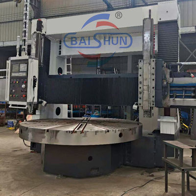 Double Spindle Vertical Cnc Lathe Machine dengan Double Column Custom Precision