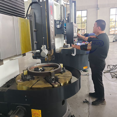 Single Column Vertical Lathe Dengan C-Axis Untuk Pengeboran Milling Mesin CNC Lathe