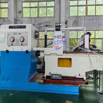 Profesional Horizontal konvensional Flange Menghadap mesin bubut untuk memutar piring disk