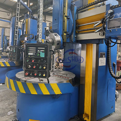 Mesin Bubut Turret Vertikal 1600mm Memutar VTL Untuk Pemesinan Flange Dan Bantalan