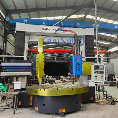 Double Column CNC Vertikal Lathe Besar Diameter Mesin Membuat Ganda Spindle