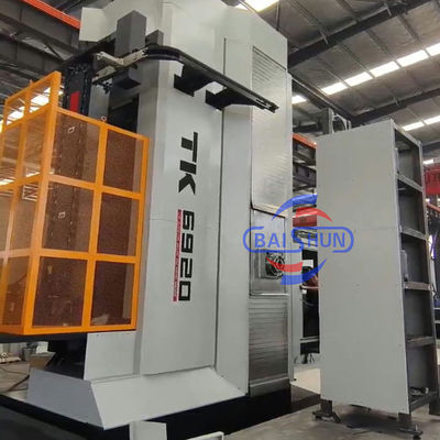 Besar 5 Axis Horizontal Cnc Boring Dan Mesin Milling Dengan Angle Head Milling