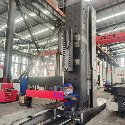 Spindle Besar 5 Axis Rotary Meja Lantai Tipe CNC Boring And Milling Machine