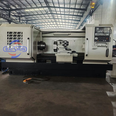Precision QK1322 Otomatis Horizontal Flat Bed CNC Pipe Thread Mesin Lathe Untuk Dijual