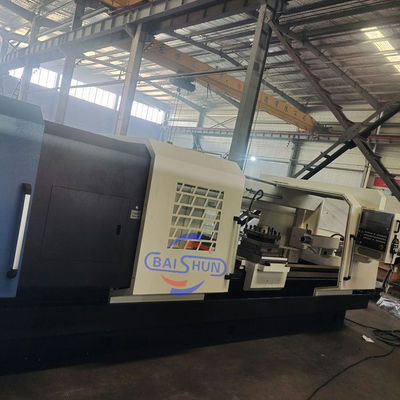 Spindle Besar Bore Oil Field Lathe QK1327x3000 Horizontal Double Chuck Threading Lathe Machine