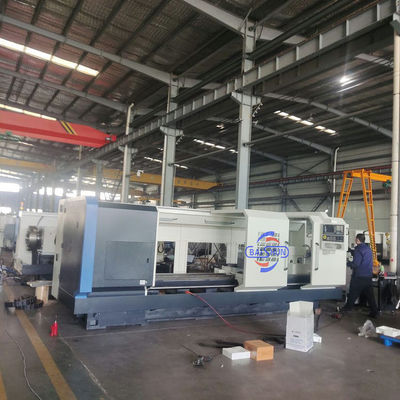 Besar Pindle Diameter Mesin Lathe CNC Pipe Screw Pemotongan Pipe Threading Lathe