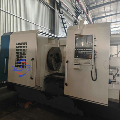 Lapisan Tanah Minyak CNC Pipe Threading Mesin Lathe Diameter Spindle Besar
