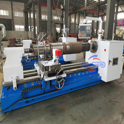 Otomatis Besar Diameter Roller Notching CNC Roll Grooving Marking Mesin