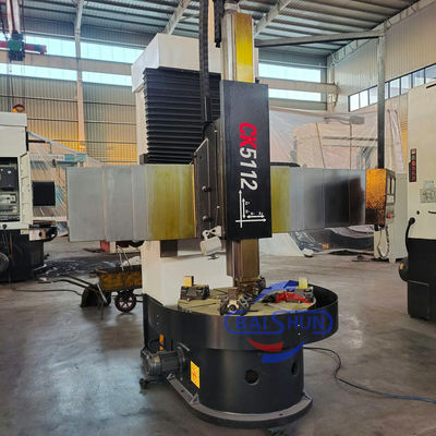 CNC Single Column Vertikal Carousel Lathe Mesin CNC Lathe Untuk Motong Logam