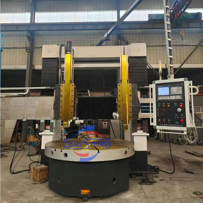 Pump Valve Flange Cutting Lathe Besar CNC Vertical Lathe Mesin Produsen
