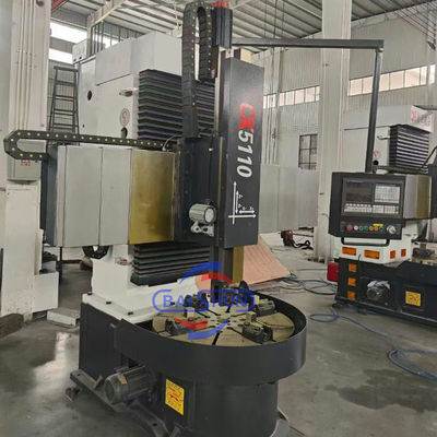 Satu Kolom VTL Lathe Mesin Alat CNC Metal Turning Vertikal Lathe