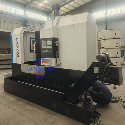 CNC Single Column Vertical Lathe Machine 1000mm Table Cnc Vtl Dengan Tutup Perlindungan