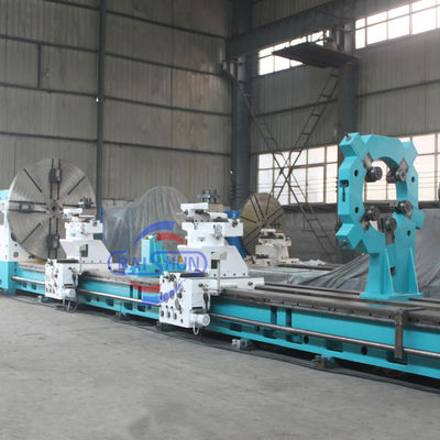 C61250 32T beban konvensional mesin bubut horizontal untuk tugas berat mesin roll shaft