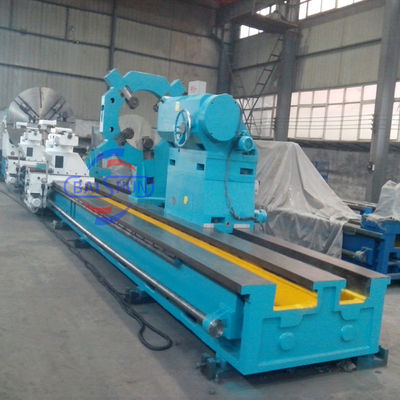 Profesional Ukuran Besar Kapal Shipyard Shaft Menghidupkan Heavy Duty Horizontal Lathe