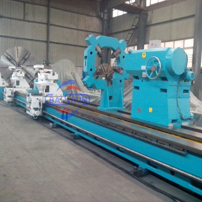 Tugas Berat Besar 32T 40T 50T 75T beban Mesin Lathe Horizontal Untuk Pekerjaan Perbaikan